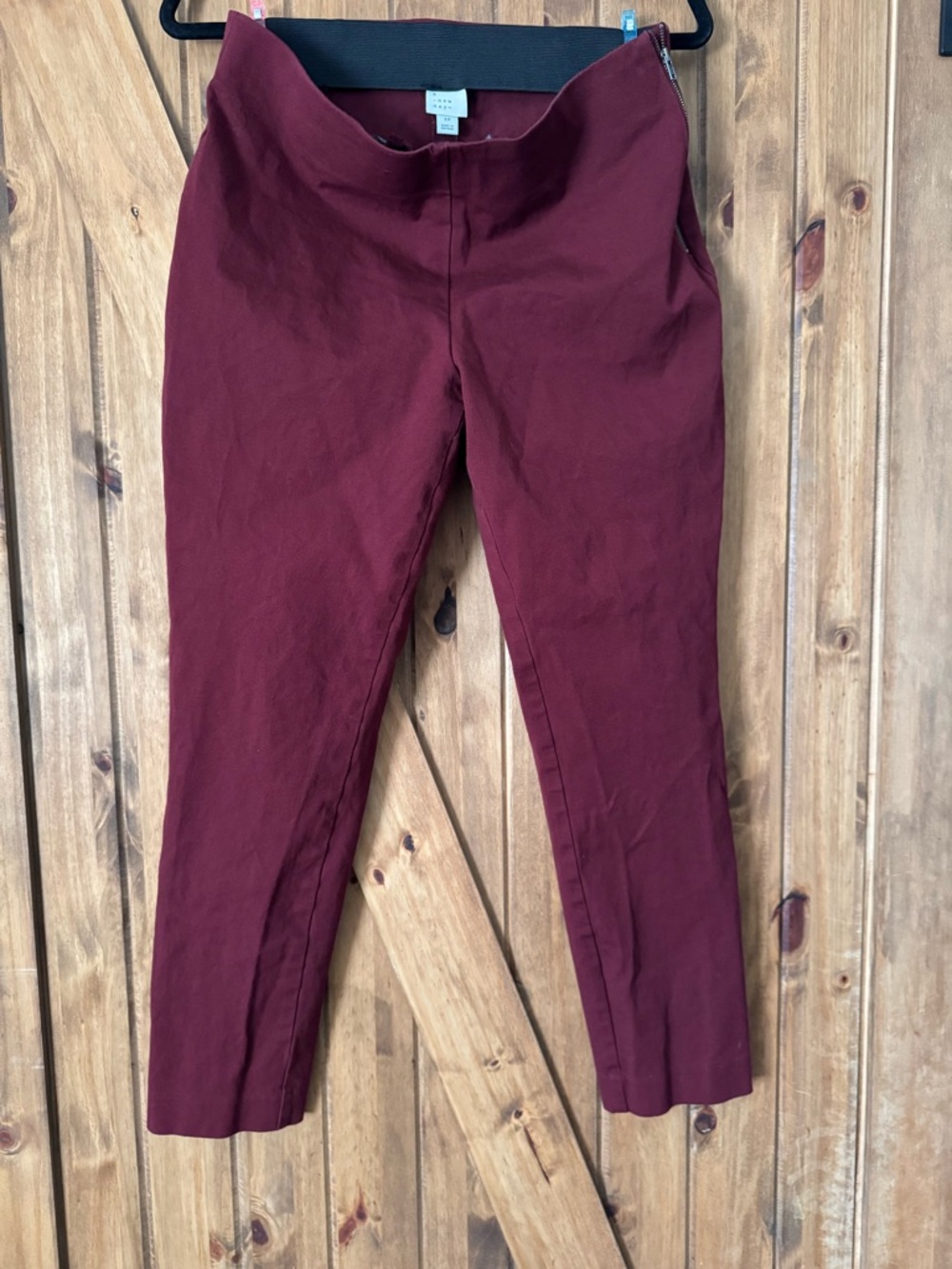 a new day Burgundy Ponte Ankle Pants